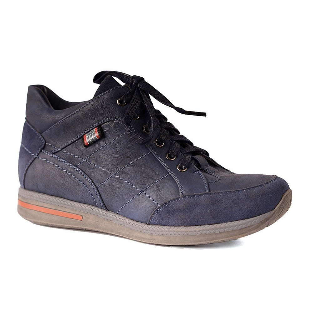 Navy Blue Leather Avanti Sneakers - NEW!
